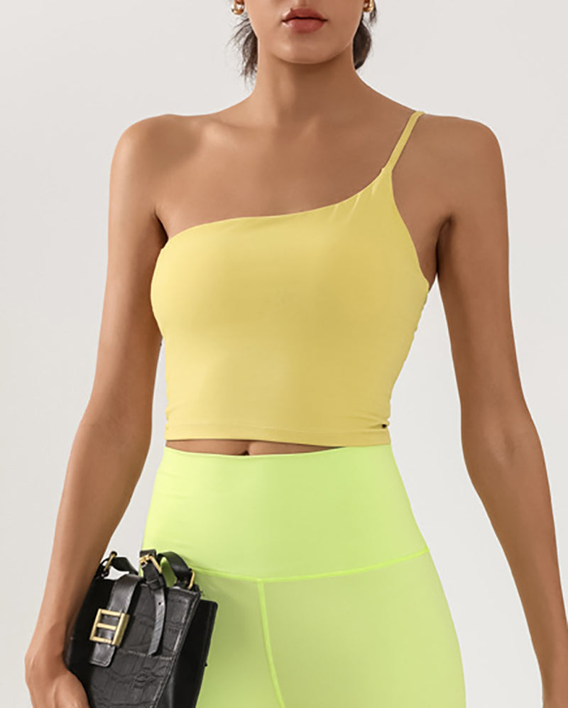 Women Sling Backless Dance Running Sports Yoga Vest S-L