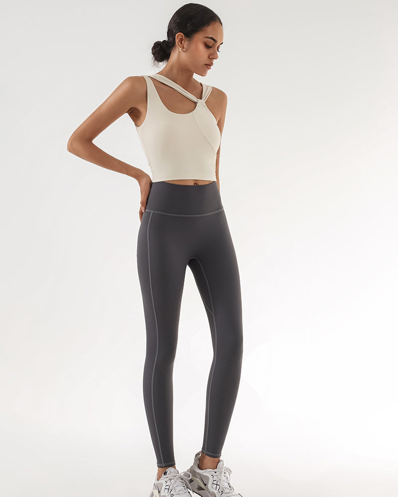 Women Halter Neck Yoga Soft Protect Fitness Running Sports Vest S-L