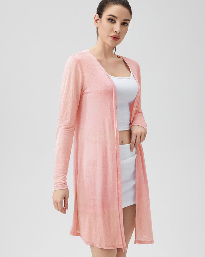 Loose Breathable Running Sunscreen Long Sleeve Coat S-2XL