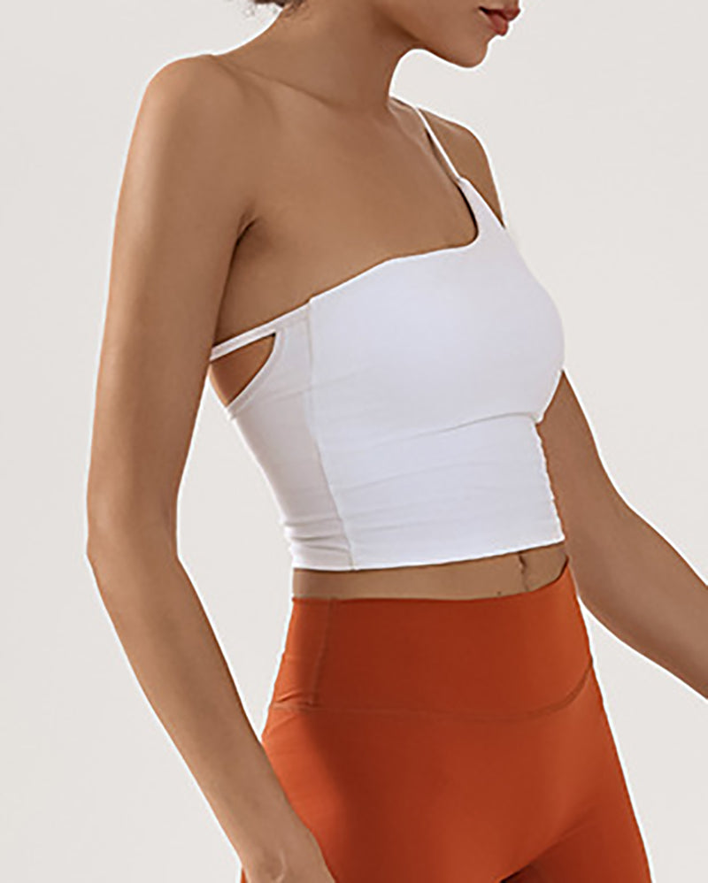Women Sling Backless Dance Running Sports Yoga Vest S-L