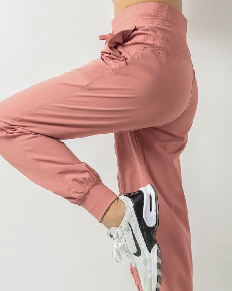 Ruched Drawstring Summer Quick Drying Wholesale Factory Price Thin Running Sports Joggers S-3XL