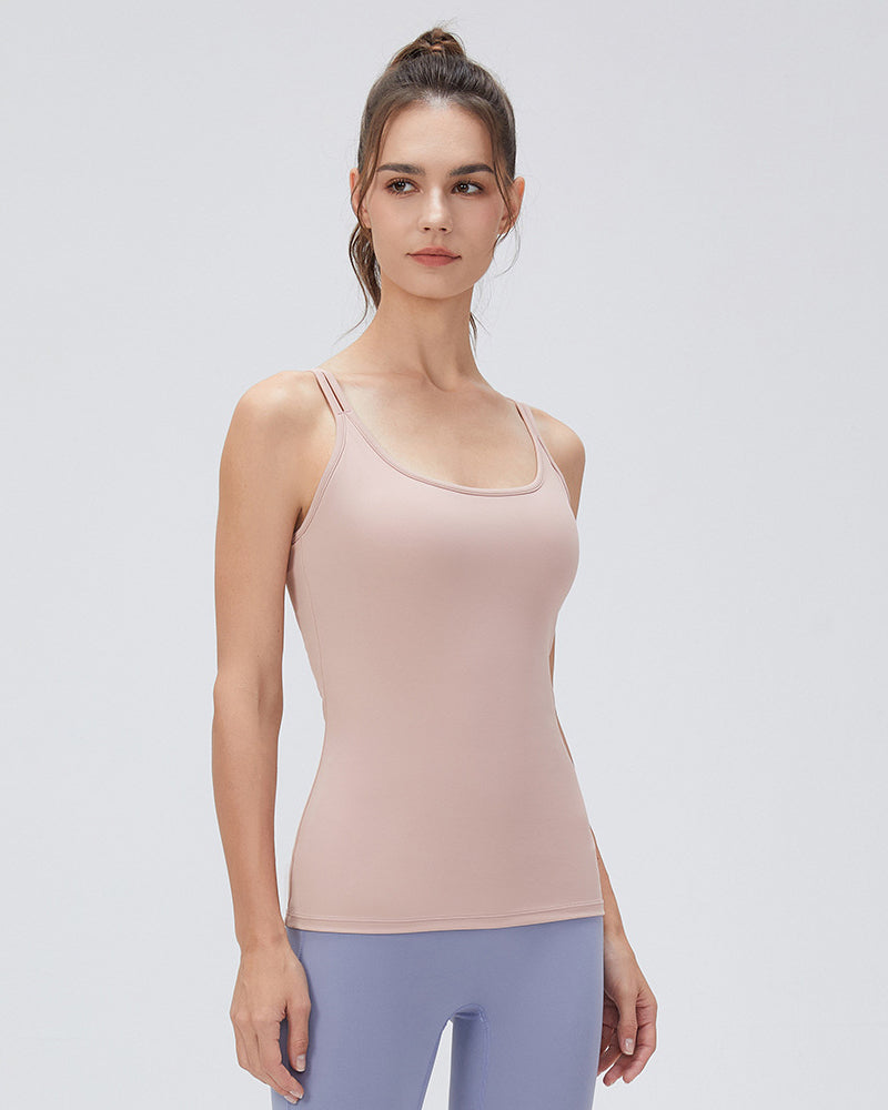 Women Sling Pad Sports Yoga Running Vest S-XL