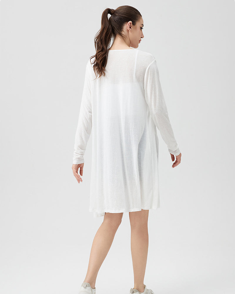 Loose Breathable Running Sunscreen Long Sleeve Coat S-2XL