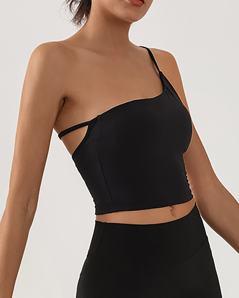 Women Sling Backless Dance Running Sports Yoga Vest S-L