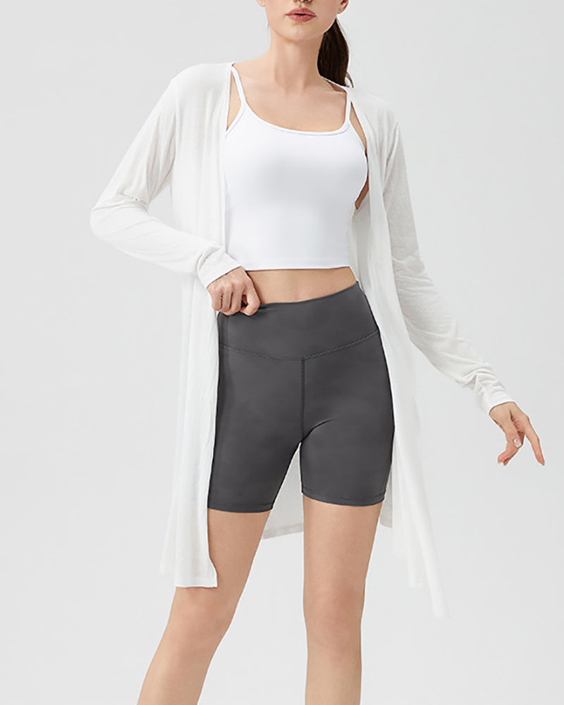 Loose Breathable Running Sunscreen Long Sleeve Coat S-2XL