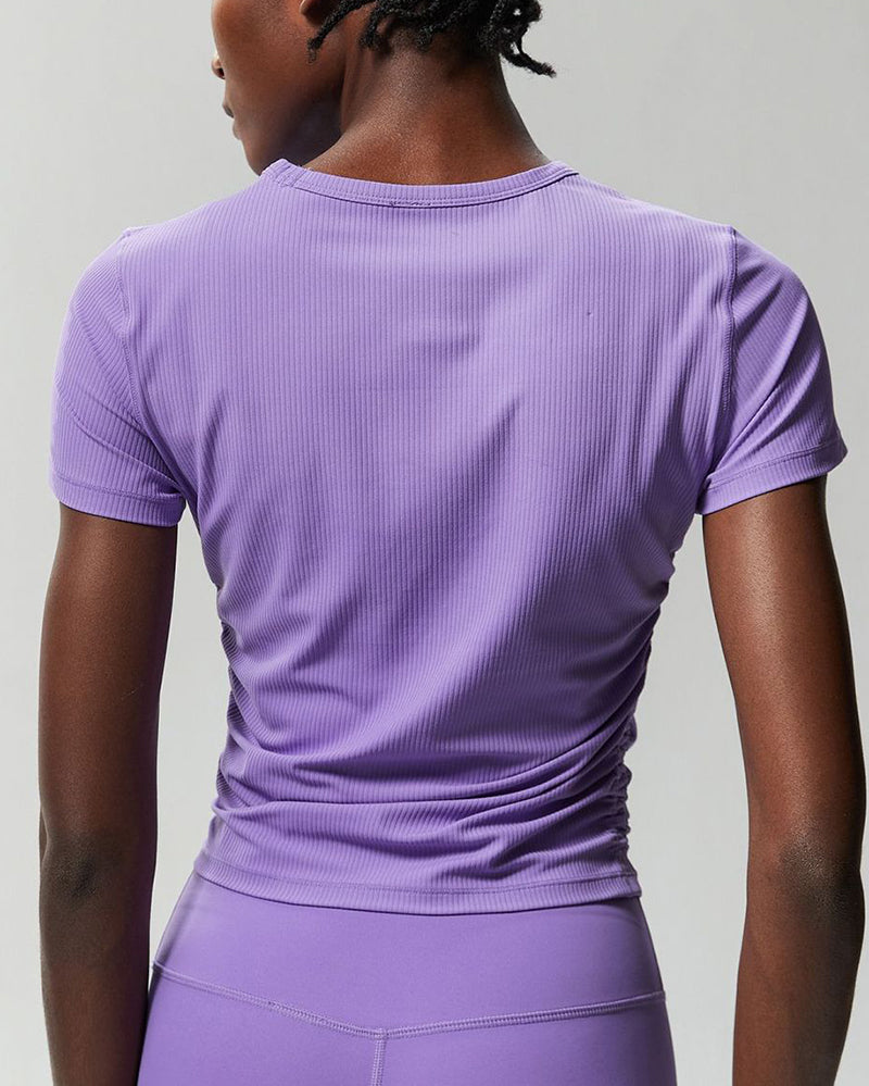 Women O Neck Slim Sports Fitness Yoga Outdoor Quick Drying T-shirt S-XL