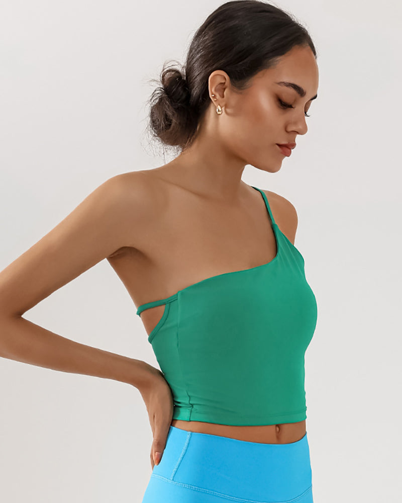 Women Sling Backless Dance Running Sports Yoga Vest S-L