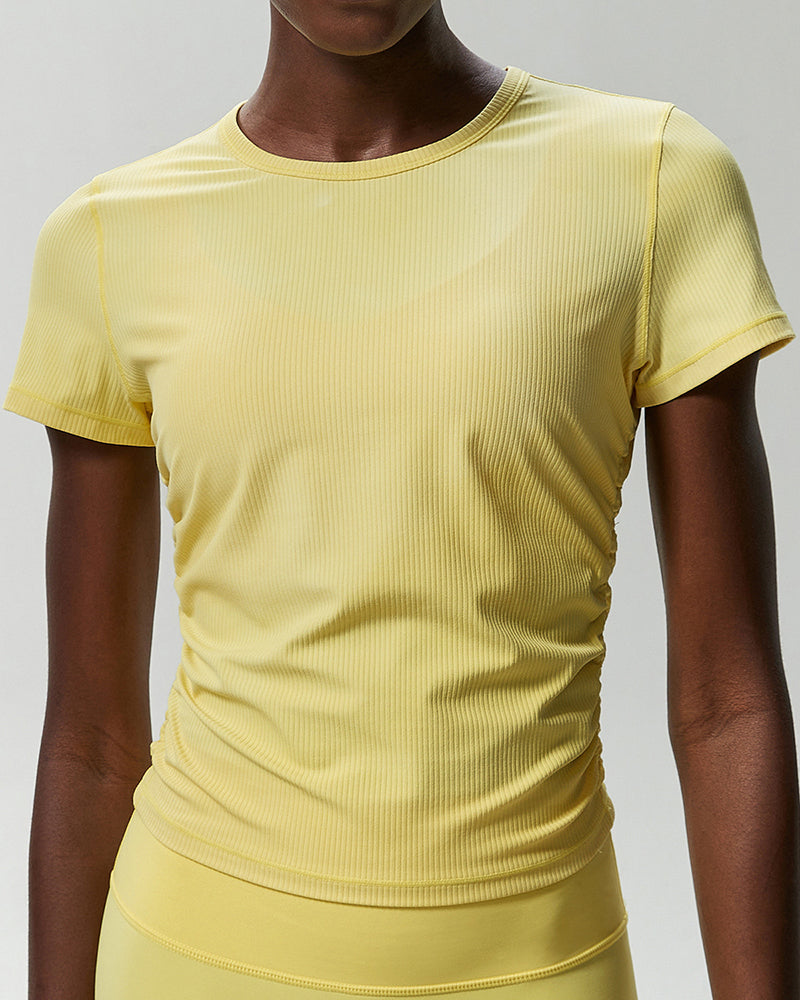 Women O Neck Slim Sports Fitness Yoga Outdoor Quick Drying T-shirt S-XL