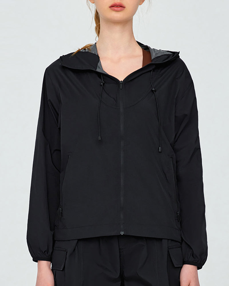 Women Long Sleeve Sunscreen Hoodies UPF 50+ Outdoor Coat S-XL