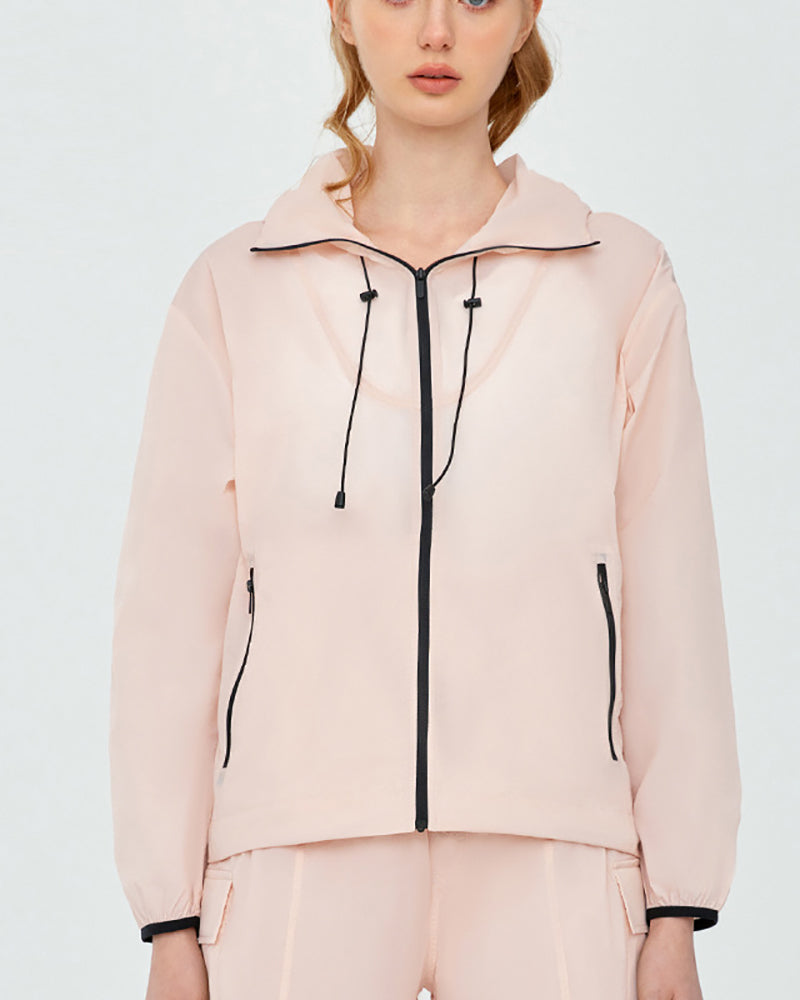 Women Long Sleeve Sunscreen Hoodies UPF 50+ Outdoor Coat S-XL