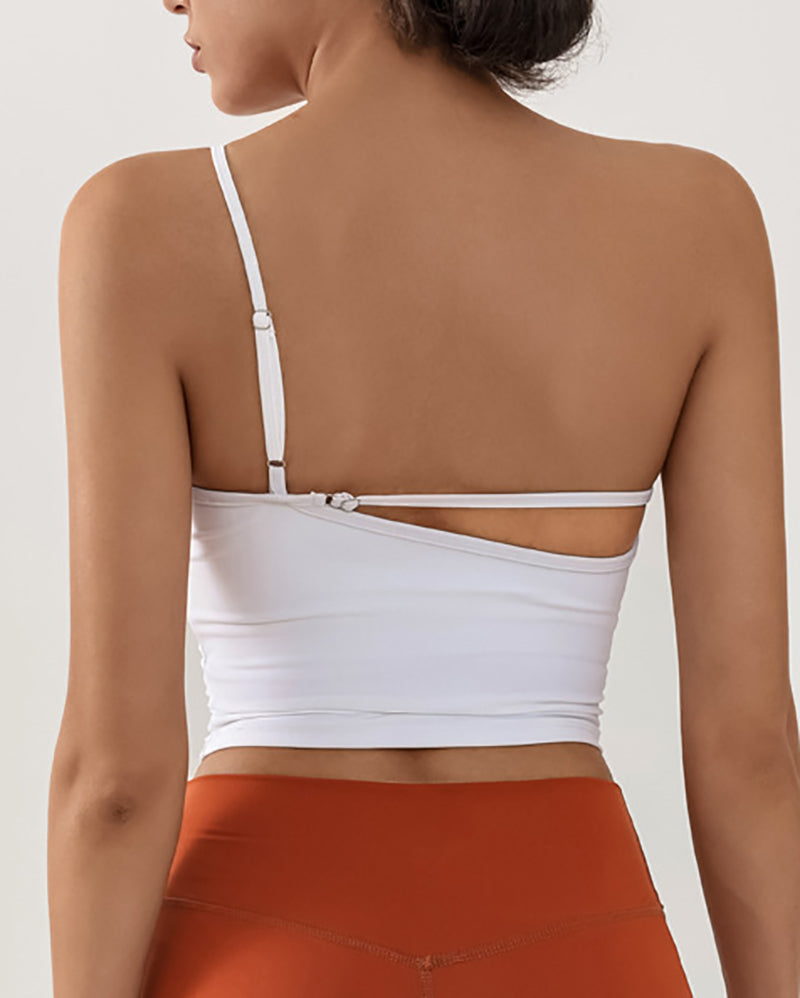 Women Sling Backless Dance Running Sports Yoga Vest S-L