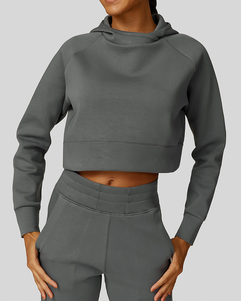 Fashion Wholesale Running Hoodies Top Pants Sets Yoga Two-piece Sets S-XL
