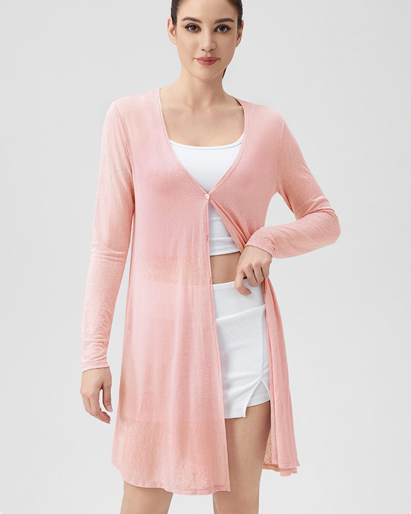 Loose Breathable Running Sunscreen Long Sleeve Coat S-2XL