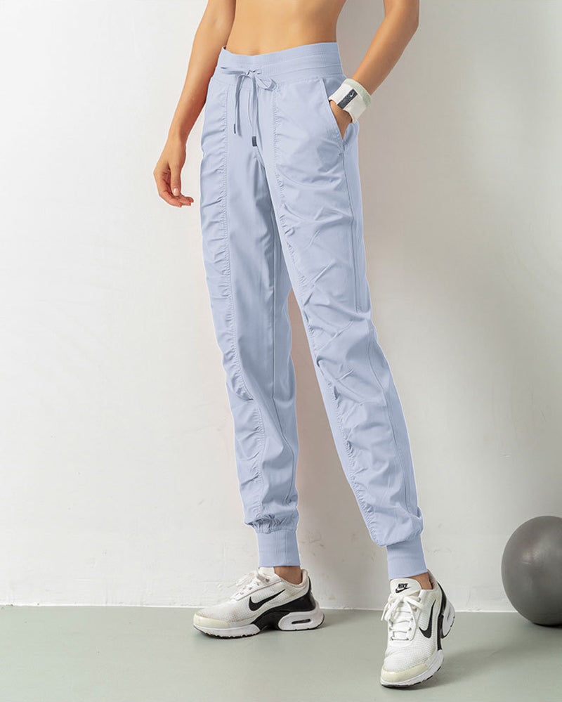 Ruched Drawstring Summer Quick Drying Wholesale Factory Price Thin Running Sports Joggers S-3XL