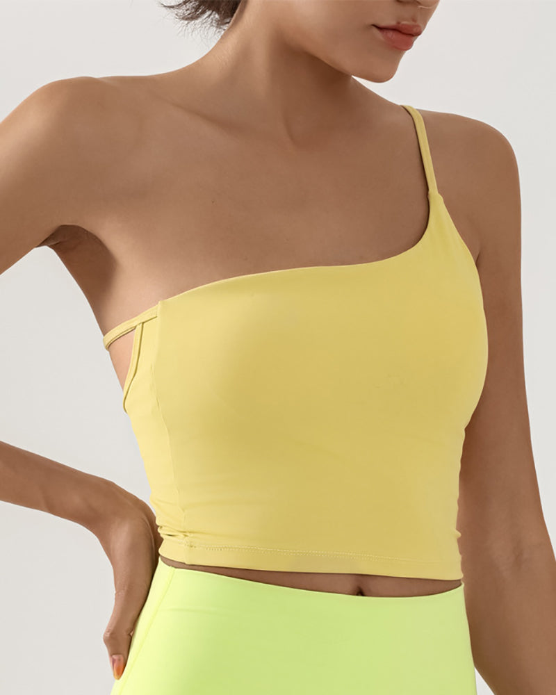 Women Sling Backless Dance Running Sports Yoga Vest S-L