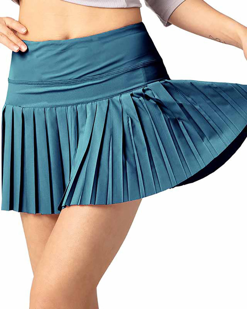 OEM&ODM Logo High Waist Lined Women Tennis Golf Pleated Skirts XS-2XL