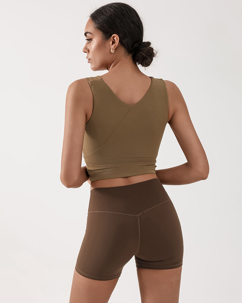 Women Halter Neck Yoga Soft Protect Fitness Running Sports Vest S-L