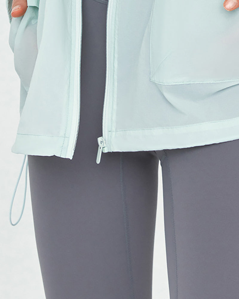 Women Long Sleeve Hoodies Sun Protect UPF50+ Outdoor Sports Coat S-3XL