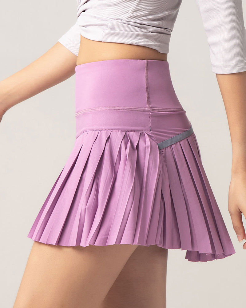 OEM&ODM Logo High Waist Lined Women Tennis Golf Pleated Skirts XS-2XL