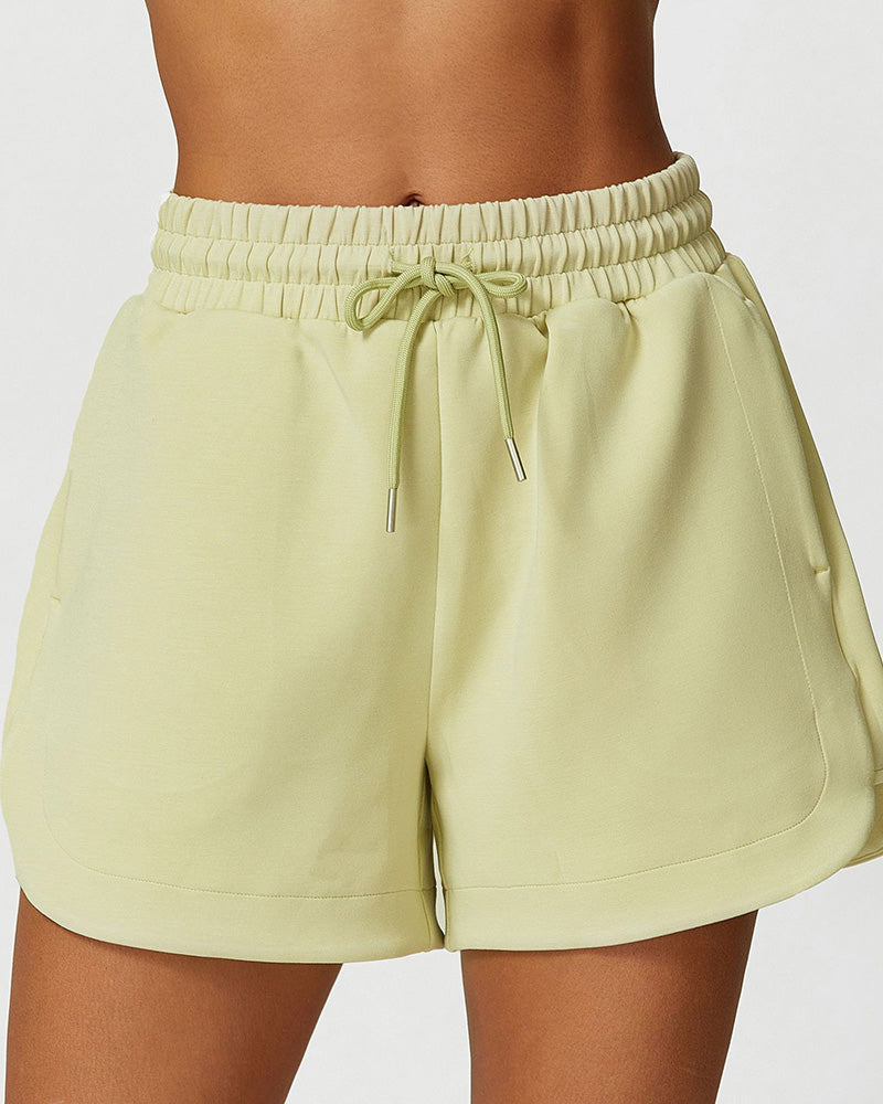 Women Short Sleeve Modal Casual T-shirt Loose Running Outdoor Sports Sets Shorts Sets S-L