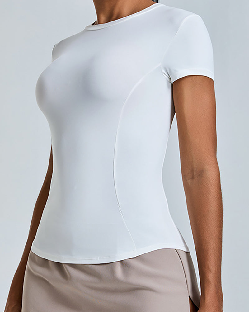 Professional Active Women Short Sleeve Fitness Sports T-shirt S-XL