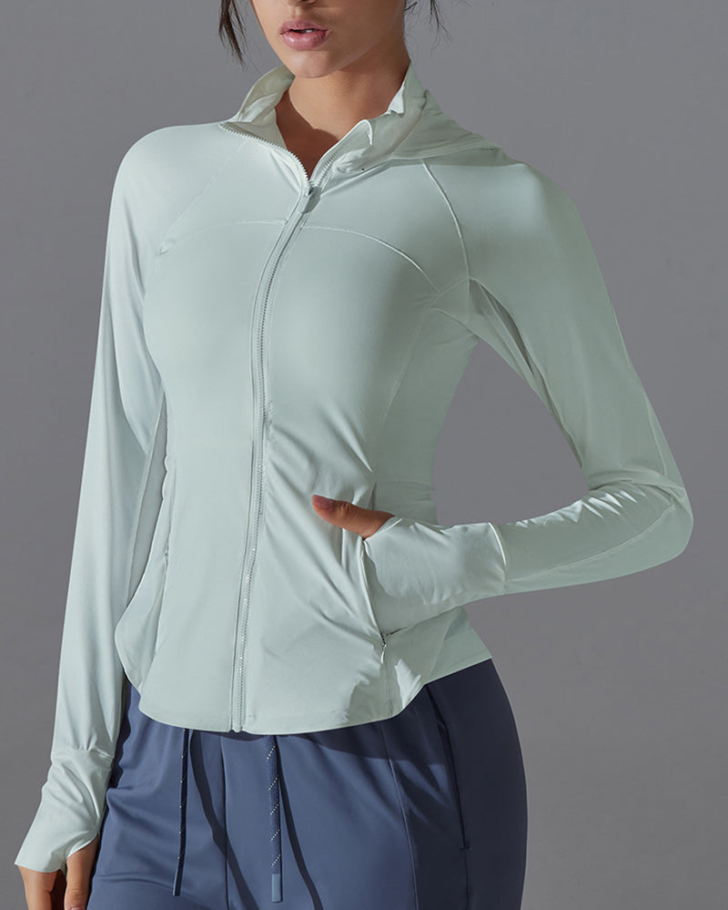 Custom Women Outdoor UV Protection Sunscreen Long Sleeve Coat S-XL