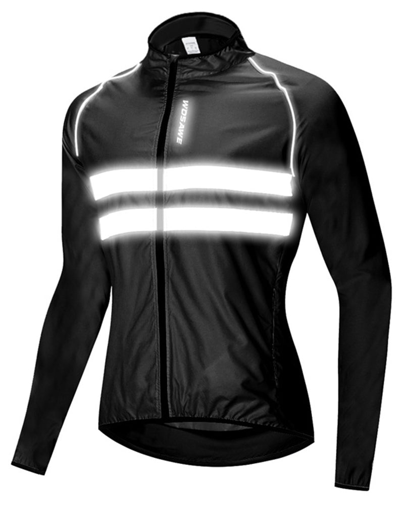 Ultralight Windproof Cycling Jackets Hooded Men Riding Clothing Bike longsleeve Jerseys Reflective Wind Coat