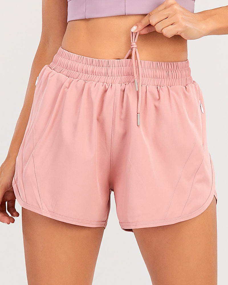 New Breathable Mesh Yoga Shorts Outdoor Leisure Running Sports Shorts Female Fitness Hot Pants