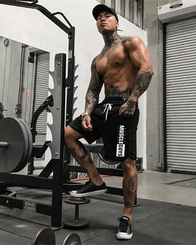 Hot Selling Fitness Men's Shorts Sports Midi Shorts Mesh Breathable Quick Dry Basketball Running Training Shorts Black M-2XL