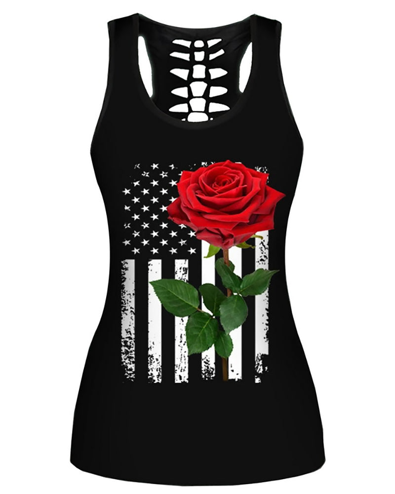 Women Casual Yoga Sport Sleeveless Suit T Shirt YinYang Cat Print 3D Tank Tops Pants Cool Flower Skull Tanks Back Hollow out Vest Casual Tees