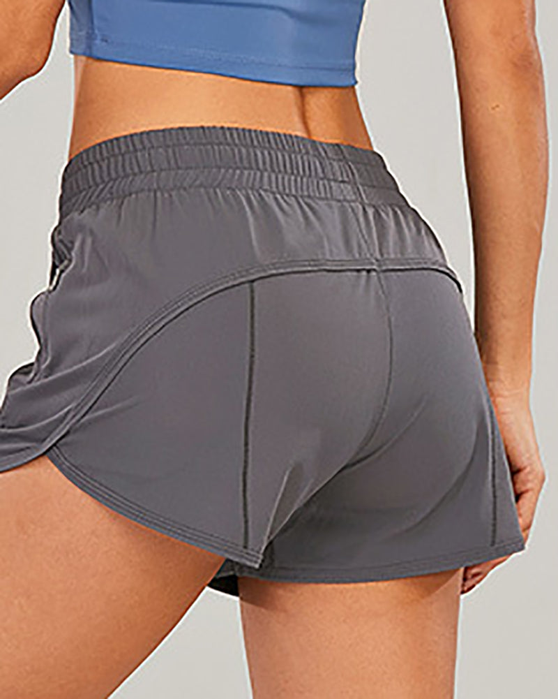 New Breathable Mesh Yoga Shorts Outdoor Leisure Running Sports Shorts Female Fitness Hot Pants