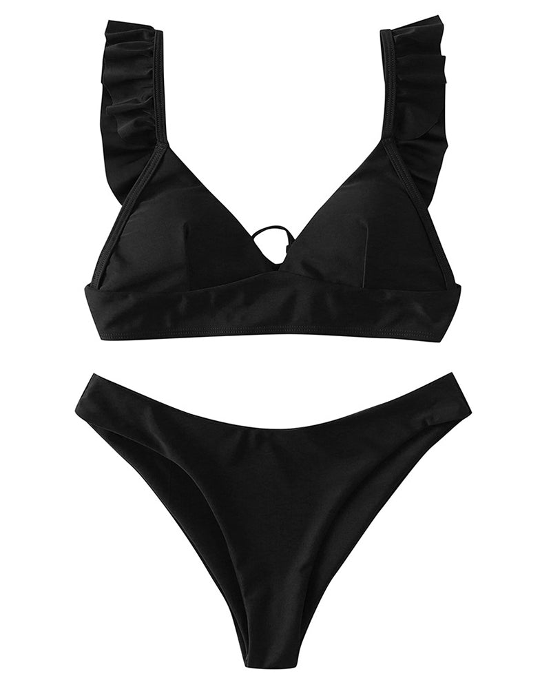 New Sunflower Bikini European And American Sexy Triangle Swimsuit YY10178
