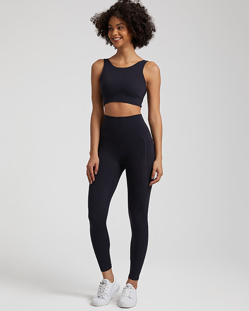 Presale(5-15days waiting) Women Sports Solid Color Sleeveless Pants Sets Yoga Two-piece Suits S-XL