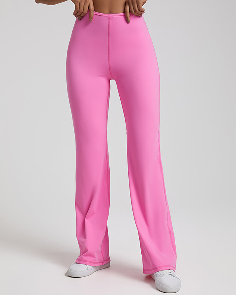 Presale(5-15days waiting) Women High Waist Wide Leg Running Breathable Quick Dry Fitness Sports Tights S-XL