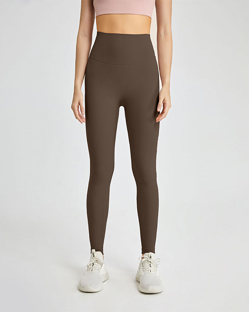 Women High Waist Seamless Back Pocket Hips Lift Slim Sports Legging Pants S-XL
