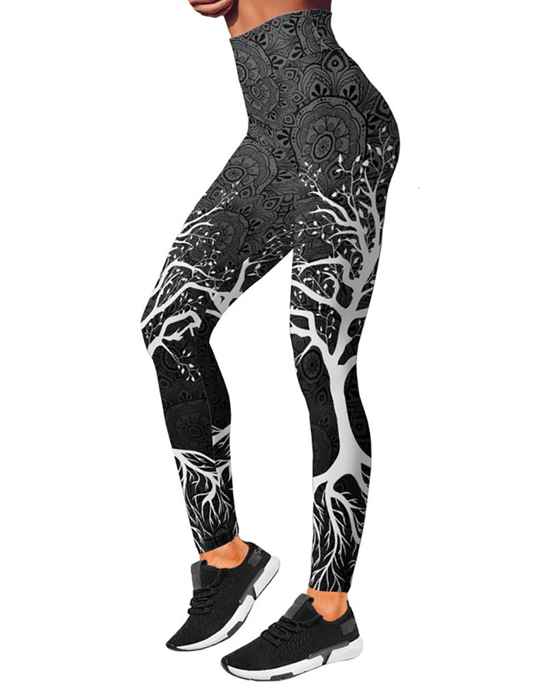 Women Casual Yoga Sport Sleeveless Suit T Shirt YinYang Cat Print 3D Tank Tops Pants Cool Flower Skull Tanks Back Hollow out Vest Casual Tees