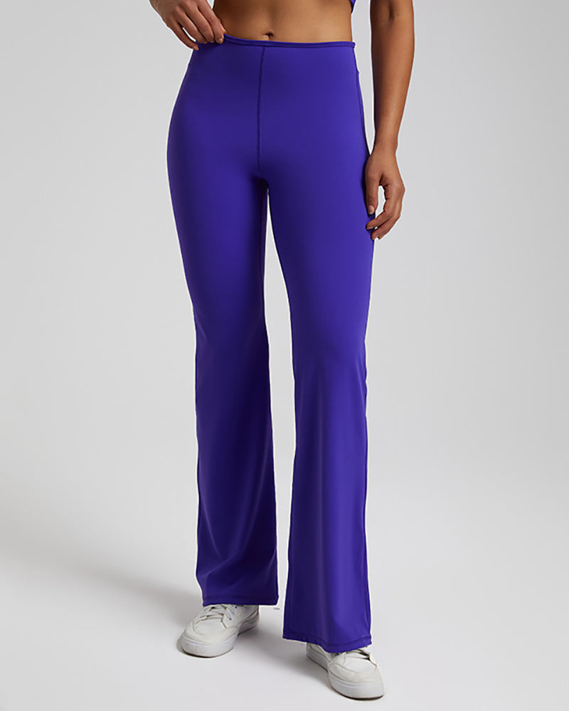 Presale(5-15days waiting) Women High Waist Wide Leg Running Breathable Quick Dry Fitness Sports Tights S-XL