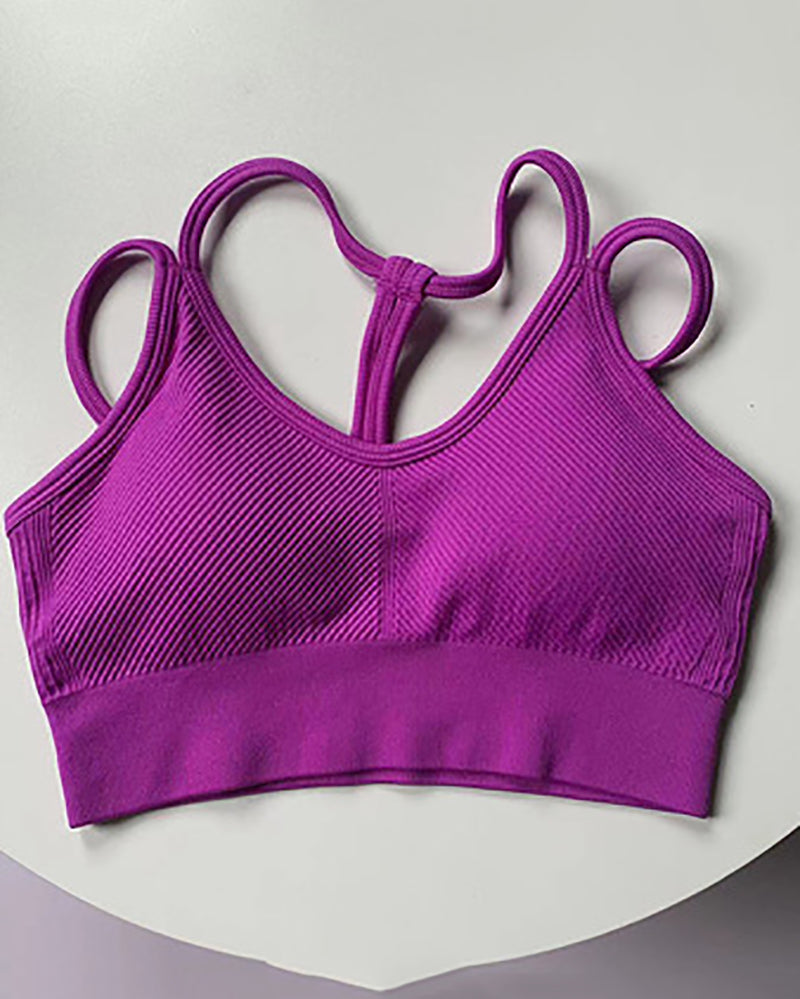 Training Women Fitness Hips Lift Yoga Two Pieces Pants Set S-L