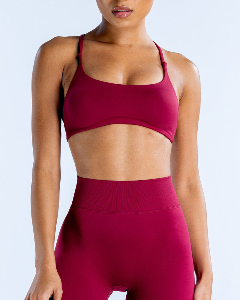 Wholesale Women Customized OEM LOGO Sling Sports Bra XS-XL