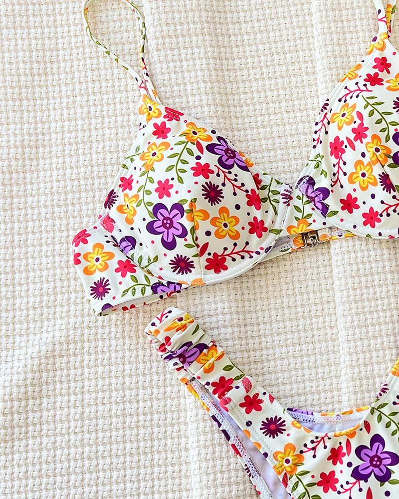 Floral Printed Hot New Bikini Set S-L