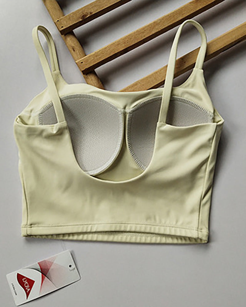 Women Sling Training Running Fixed Cup Bra Sports Bra S-XL