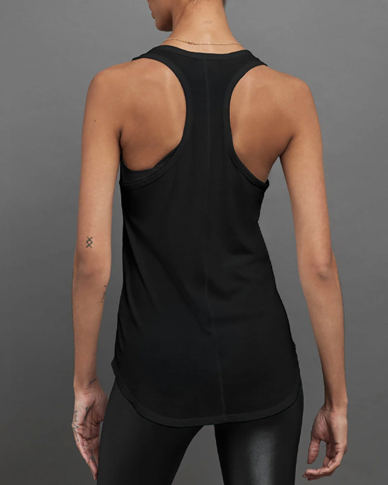 Woman Loose Running Cover Sleeveless Quickly Drying Sports Vest S-XL