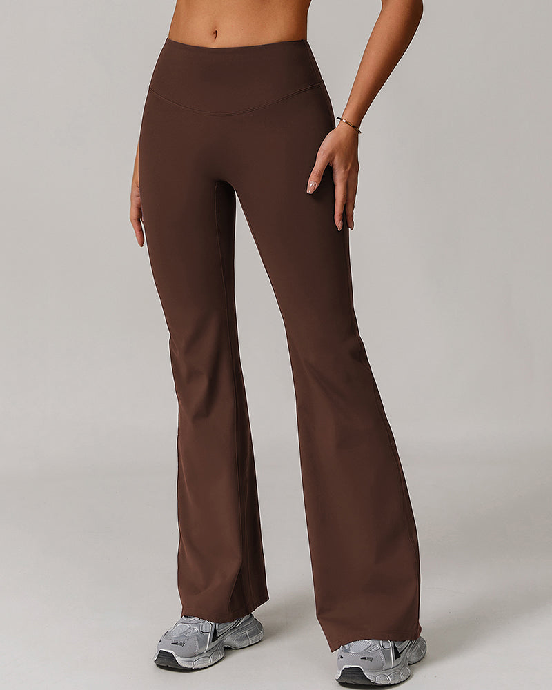 Women LOGO Customized Wide Leg Running Sports Pants S-XL