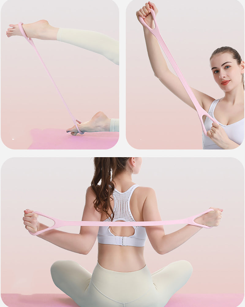 8-Character Puller Yoga Shoulder Opening Beauty Back Pulling Rope Multi functional Stretching Traction Rope Fitness Elastic Eight Character Rope