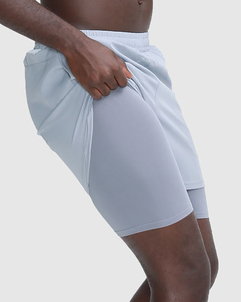 Summer Lined Fitness Running Quick Drying Sports Men&