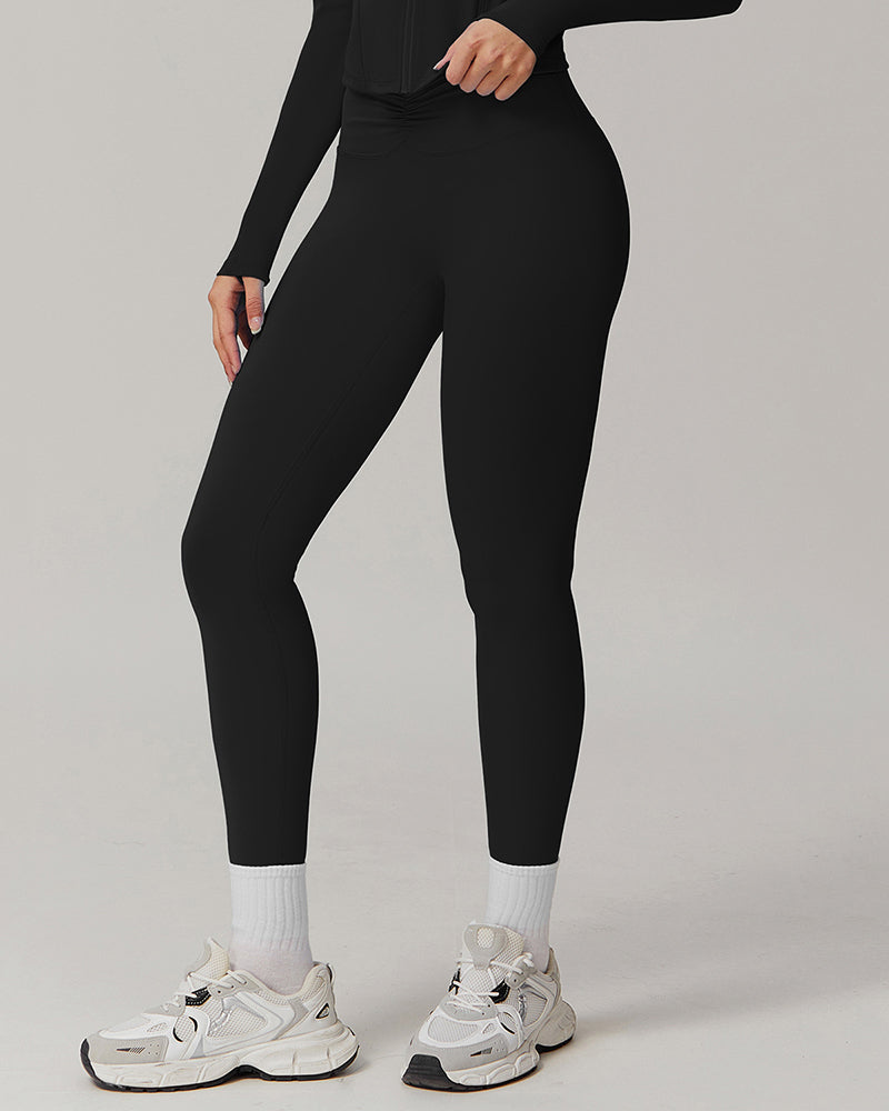 OEM Logo Customized Women High Waist Leggings Wide Leg Pants Sports Wear S-XL