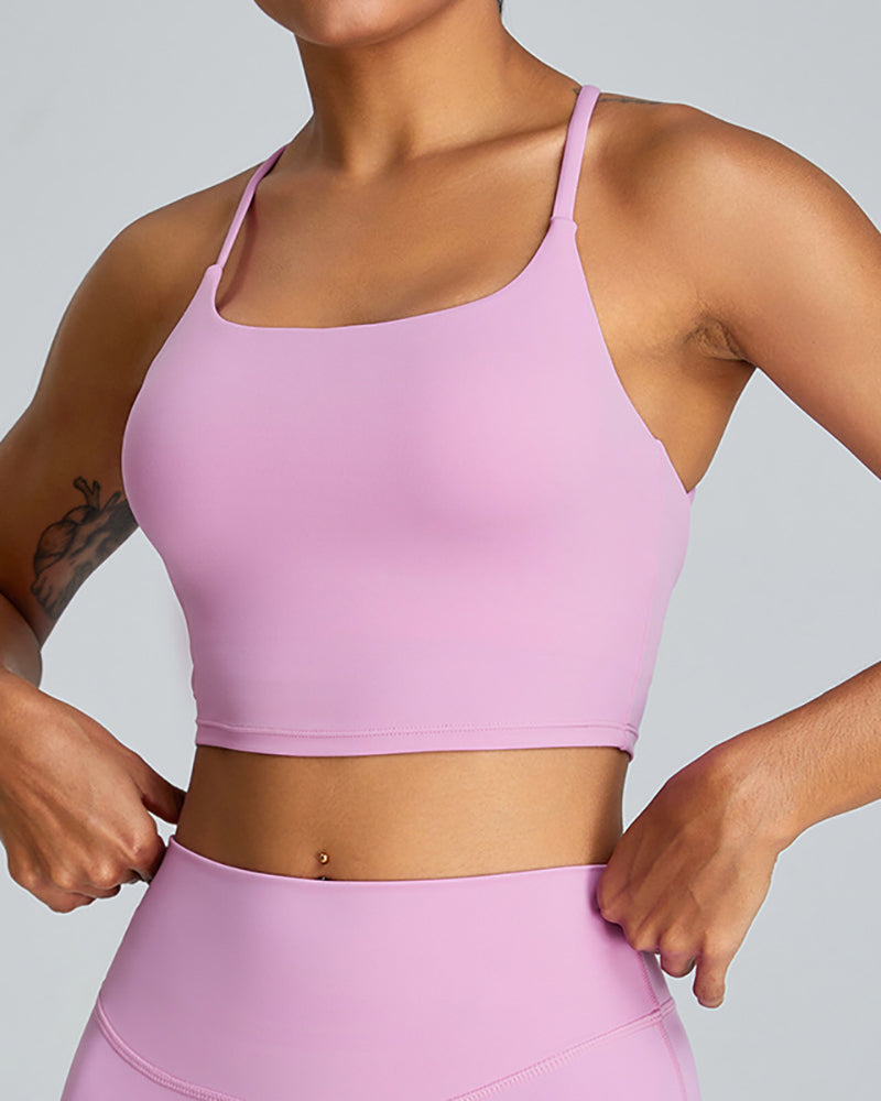 Sports Back Criss Cross Fitness Quick Drying Yoga Bra S-XL