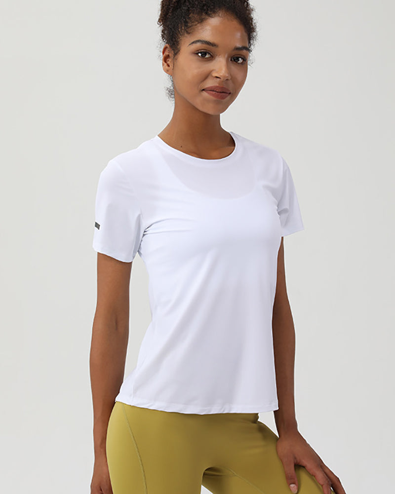 Women Spring New Loose Sports Short Sleeve T-shirt S-XL