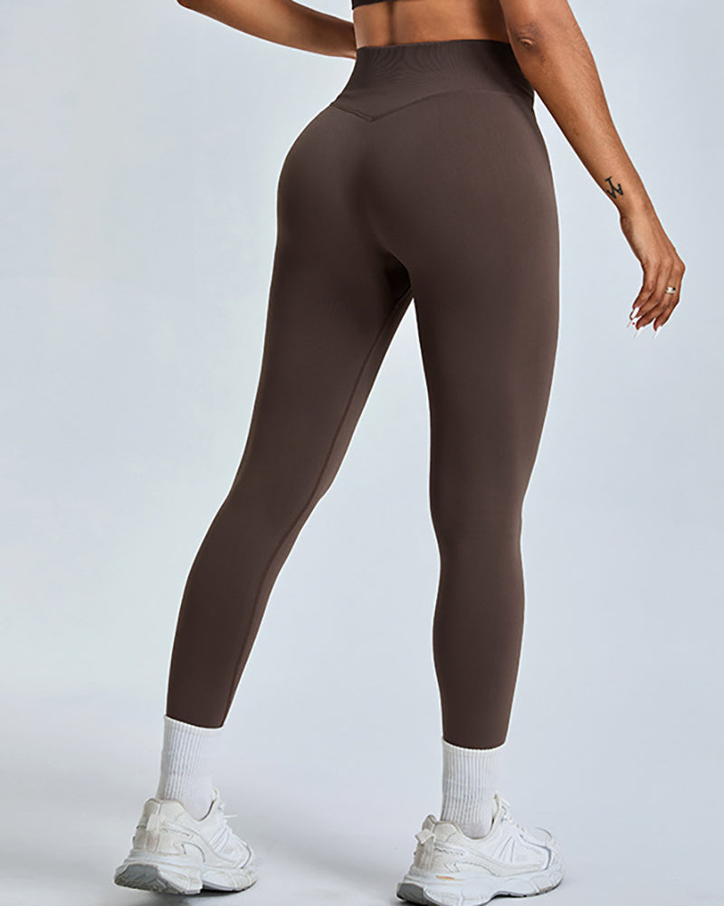 Seamless Yoga High Waist Running Quickly Drying Fintess Tight Sports Pants S-XL