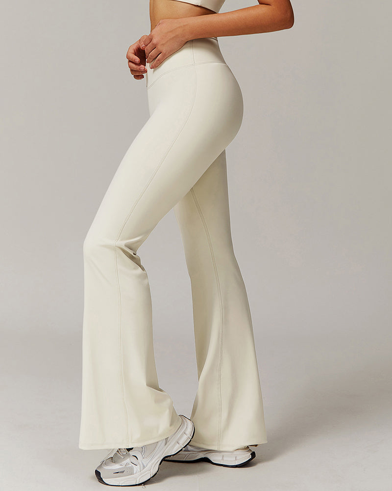 Women LOGO Customized Wide Leg Running Sports Pants S-XL